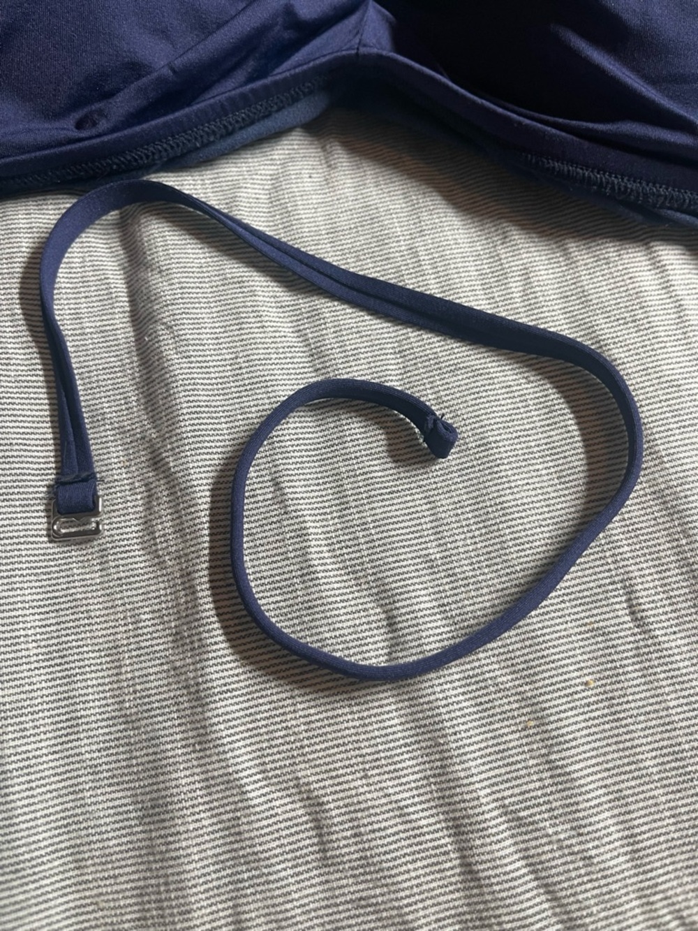 Women’s Navy Strapless Twist Bandeau Bikini Top XL - Picture 4 of 4
